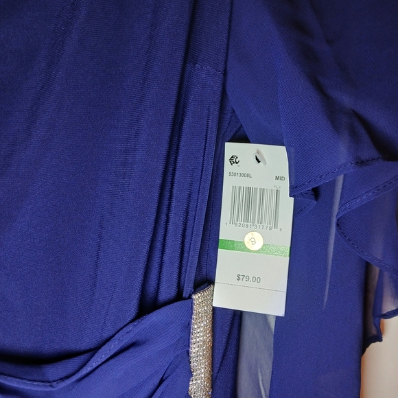 MSK Blue Dress with Silver Details - Picture 4 of 7